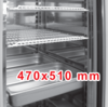 Nerezová prosklená chladící skříň DM-92116, 500 litrů
