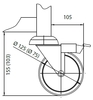 DM-3423 - Nerezový servírovací vozík