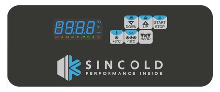 Ovládací panel šokeru SINCOLD ACTIVA