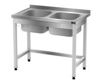 DM-3009 - Mycí stůl se 2 dřezy