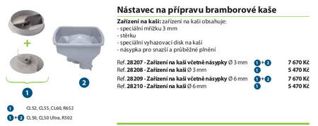 Set na bramborovou kaši Robot Coupe