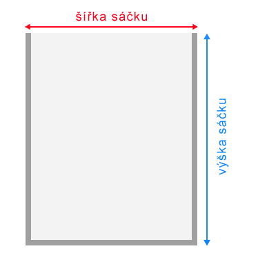 sáček na vakuování potravin pro komorové vakuové baličky - ilustrační obrázek